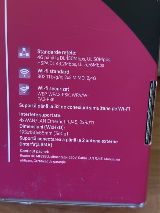 Router Wifi cu cartela sim 4 G