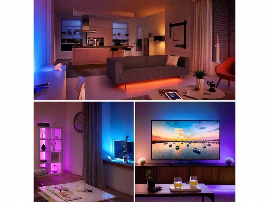 Banda LED RGB 4.5m cu telecomanda 300 LED-uri lumina alimentare 12V