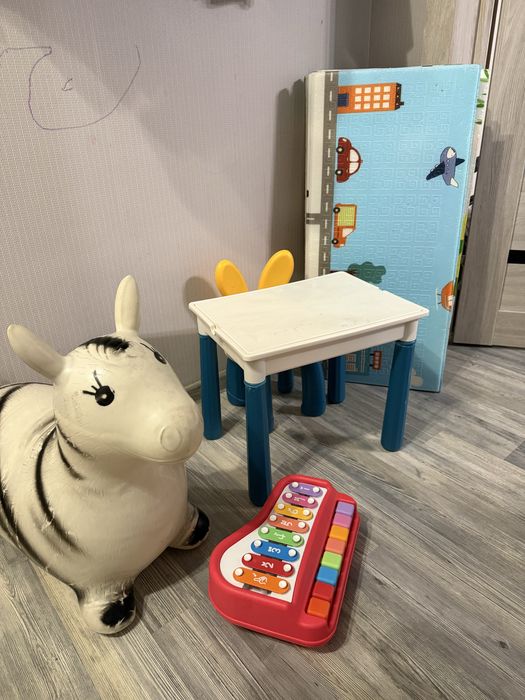 игрушки и коврик