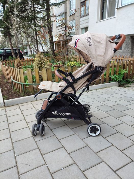 Детска лятна количка Cangaroo Paris в бежов цвят