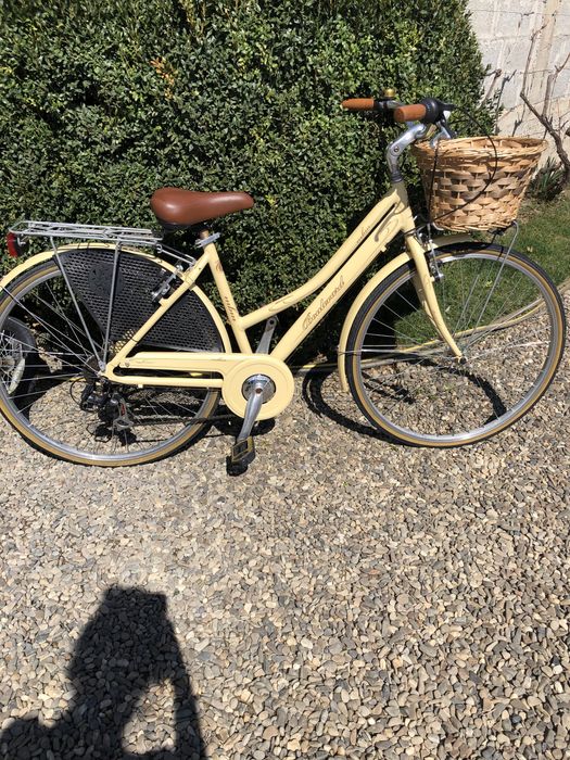 Bicicleta dama crem / aluminiu