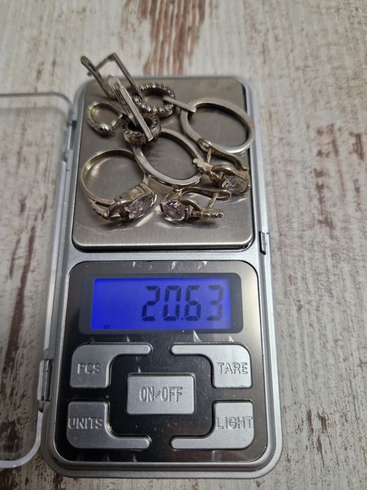 Сребърни обици и пръстен проба 925