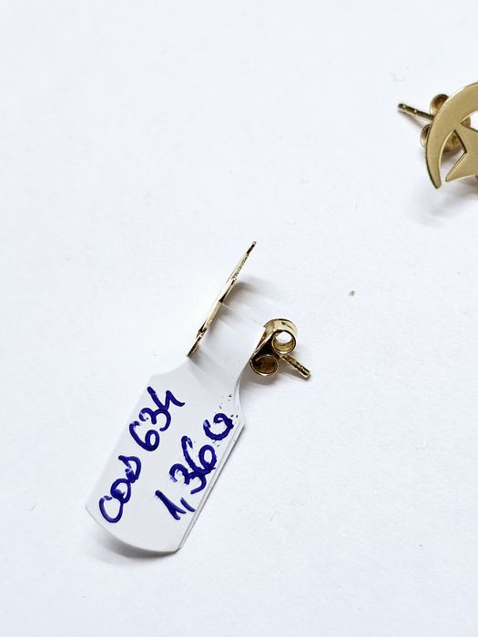 Vand cercei din aur 14 k 1.36 g cod 634
