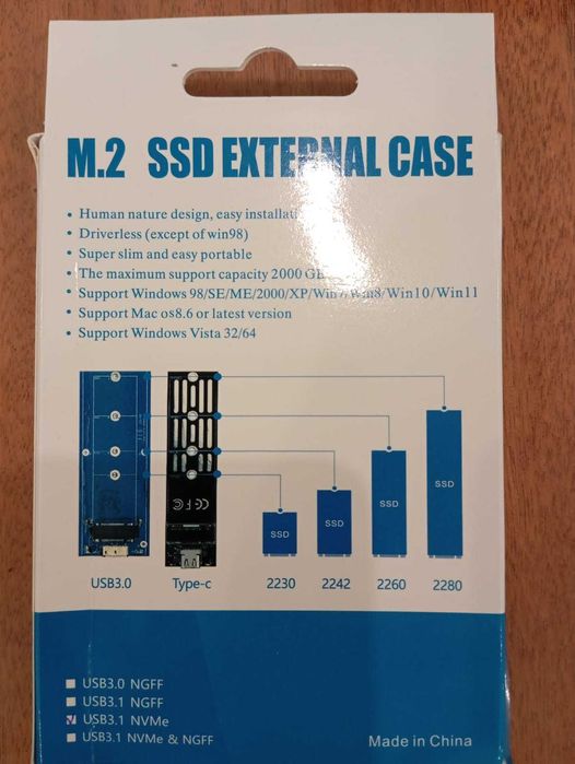 M2 NVME Внешний бокс для диска