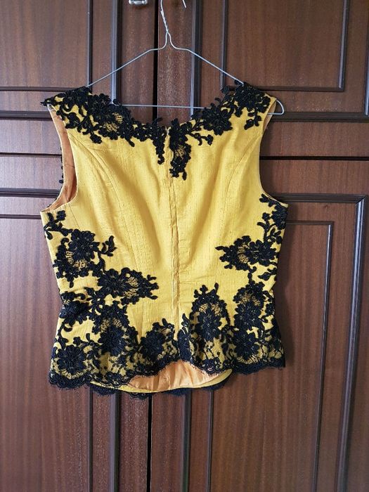 Бална дълга рокля в две части и шал