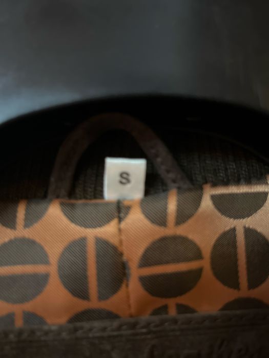 Geaca de piele intoarsa maro marimea S