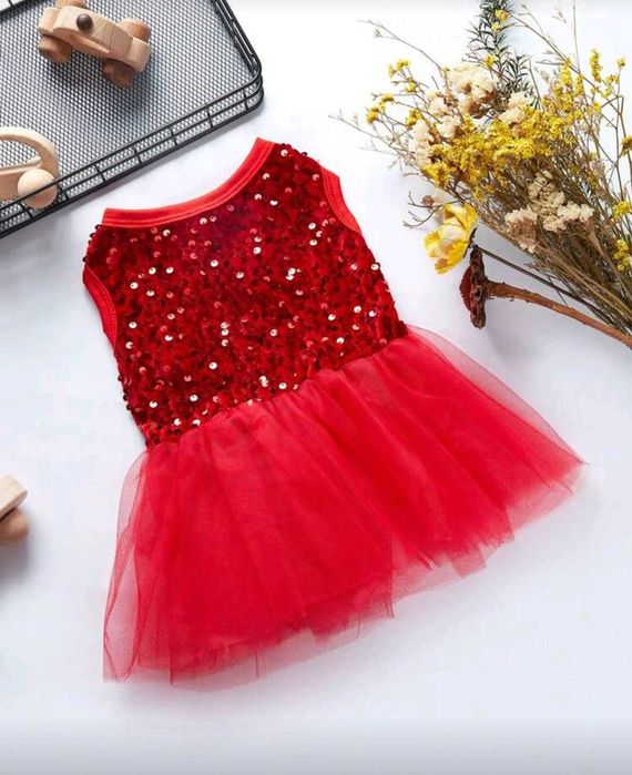 Коледна парти рокля за куче/коте