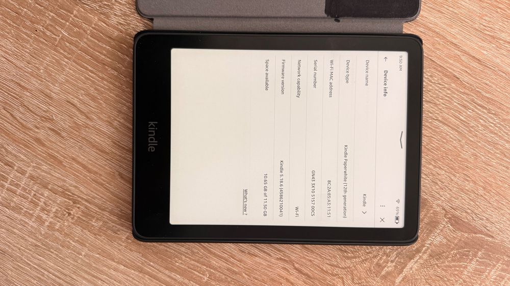 Amazon kindle paperwhite 12th gen f CA NOU + HUSA ORIGINALA Tableta ebook reader Impecabil