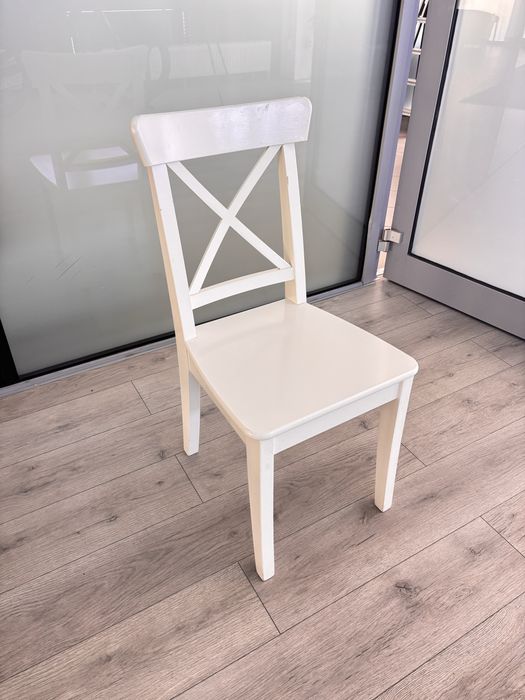 Scaun ikea alb lemn
