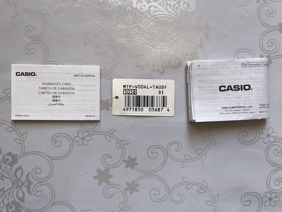 Часы Кварцевые CASIO MTP-V004L-1AUDF сталь