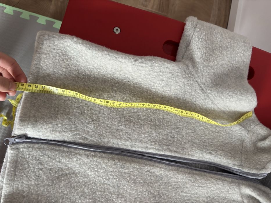 Jacheta 100% lana fleece nedublat, marime 92