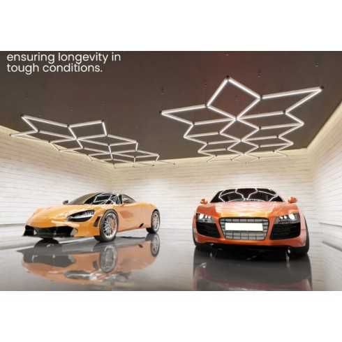 Iluminat LED HEXagonal HoneyComb 235x165cm configuram orice dimensiuni