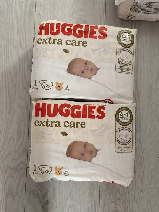 Pachet 2 x 84 si 2 x 26 Huggies extra care Disney, marimea 1
