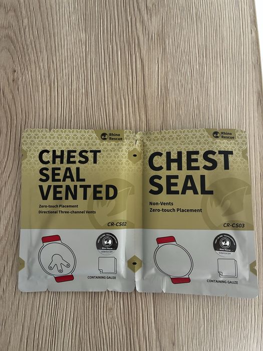 Оклузивна превръзка Rhino Rescue Chest Seal к-т 2 бр.