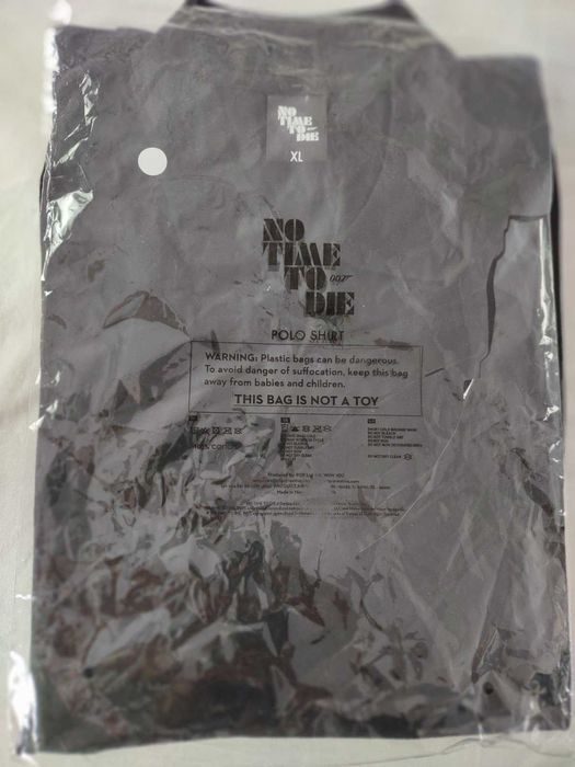 Мъжка блуза XL черна  No time to Die 007