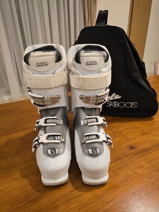 Clăpari ski Salomon QST Pro 60W – mărime 26.5 (308 mm) + geantă Strolz