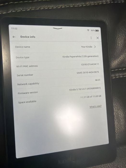 Amazon kindle paperwhite gen 12 16gb nou nefolosit fara reclame