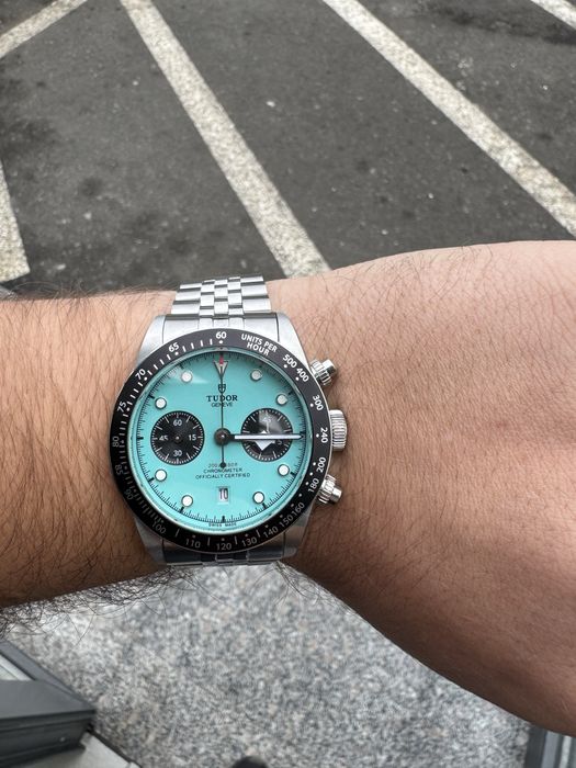 Tudor Black Bay Chronograph blue flamingo