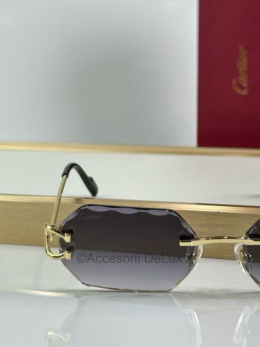 Ochelari de Soare Cartier Premiere  CT0333S Noi Full Box Verificare Colet Gold