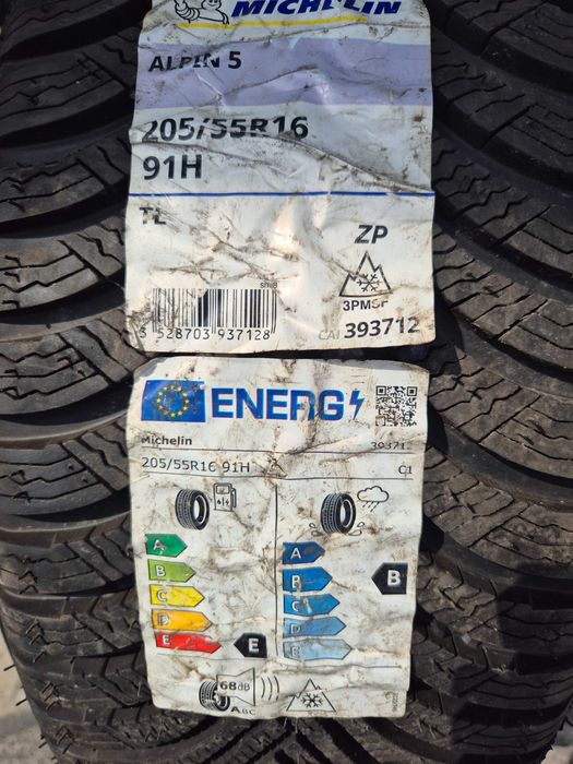 1 Anvelopa M+S IARNA - 205/55/16 91H - Michelin A;pin 5 ZP RUN-FLAT - NOUA - DOT 2020 !