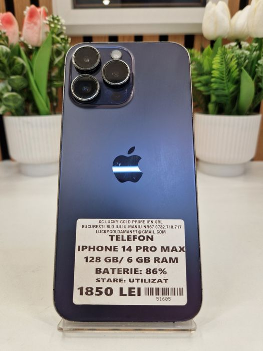 Iphone 14 Pro Max 128GB 6GB RAM 86% Baterie Garantie! #51605