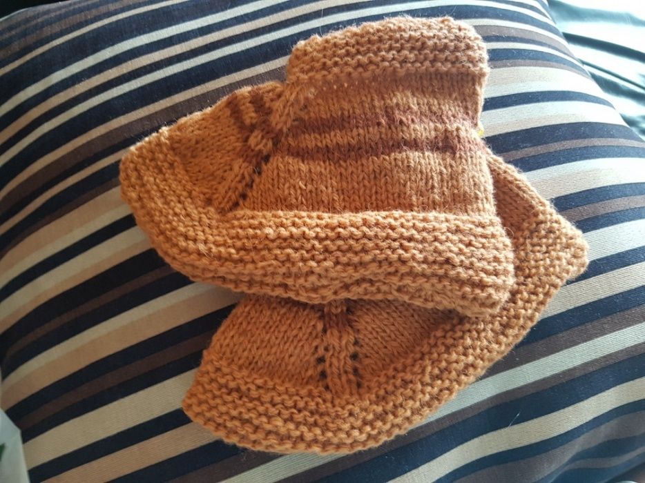 Детски плетени вълнени чорапи
