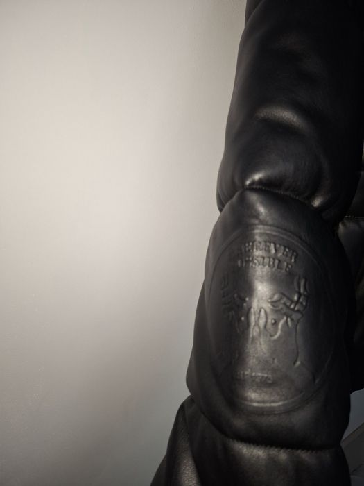 geaca puffer zara de piele