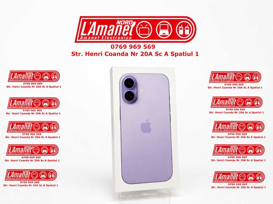 iPhone 17 Lavender 256GB Sigiliu Intact - Nord