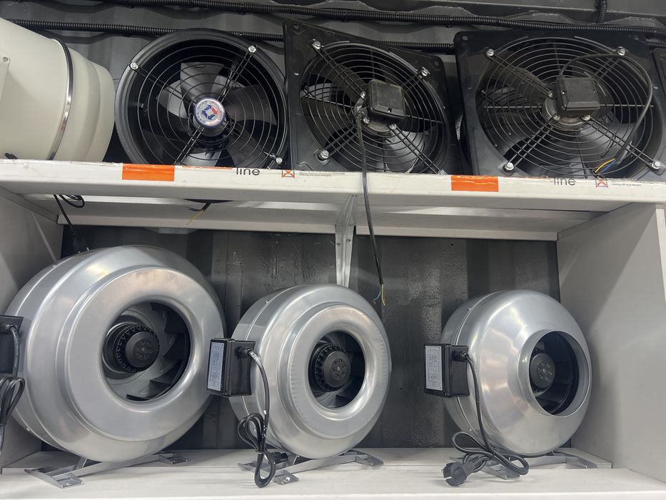 Вентиляторы канальные, осевые, радиальные