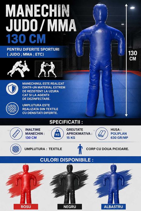 Manechin judo / mma  pentru juniori înălțime 130 cm