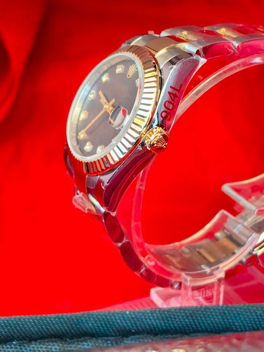 Rolex 31mmе син циферблат позлатен