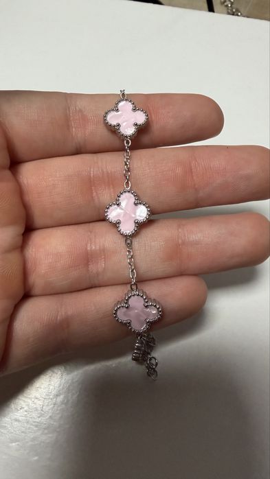 Bratara Trifoi Roz Van Cleef Silver