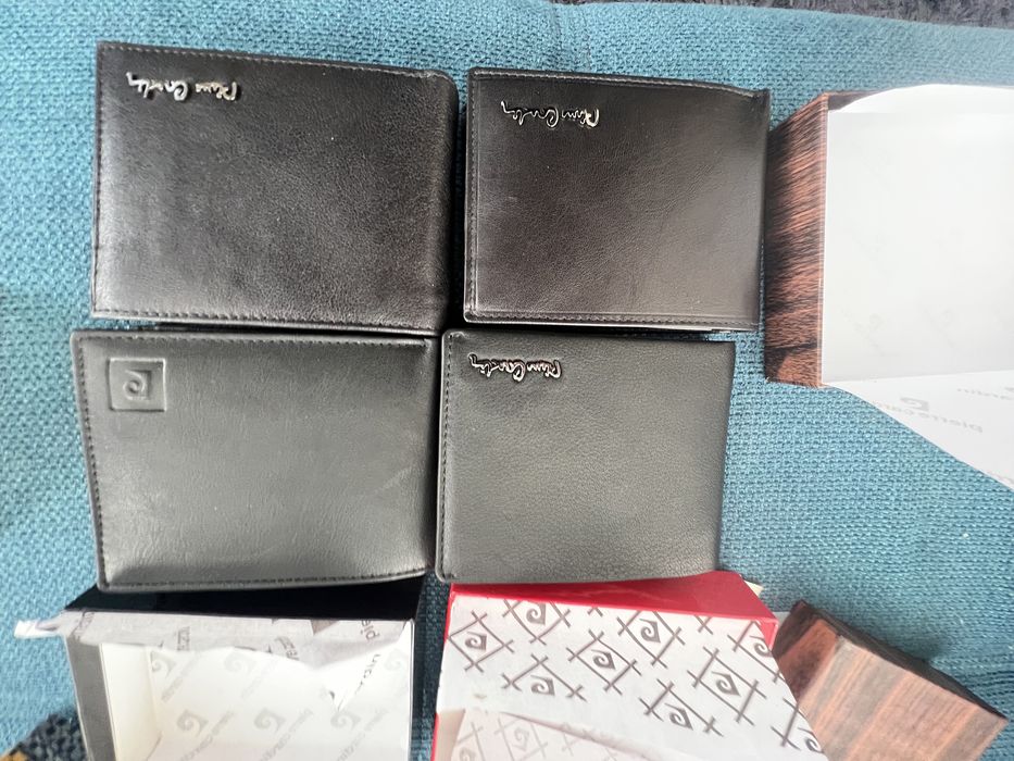 Портфейли Pierre Cardin. 4 модела.Нови,естествена кожа,етикети,кутии,