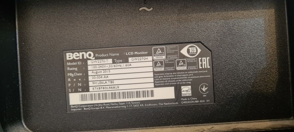 Monitor benq gw2270