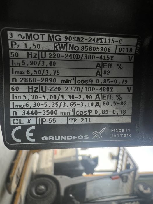 Центробежна водна помпа Grundfos Q 28 H 12