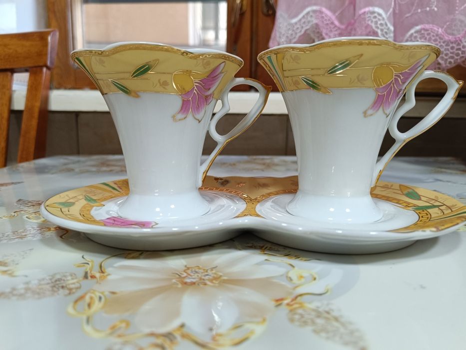 Чашки  дуэт для чая кофе