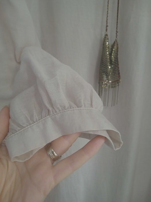 Rochie blend mătase roz pudrat