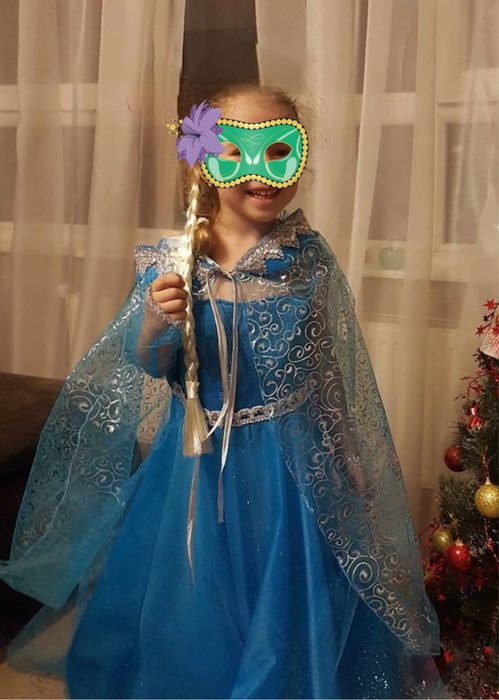 Платье Эльзы для девочки 5 лет