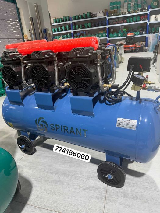 ZSW 100 litr SPIRANT bez shumniy kompressor воздушный  компрессор saab