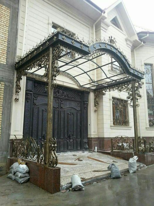 Покраска варота ковка darvoza boyimiz LUXKOVKAUZ