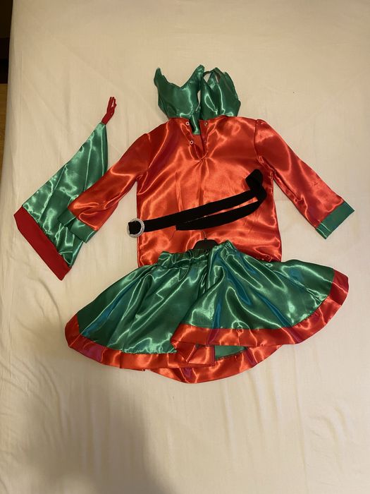 Costum serbare elf/spiridus fetita 5-6 ani