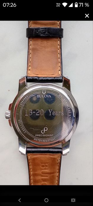 Bulova precisionist 96B158 Claremont, piesă de colecție, unicat, Quartz fluid 262 kHz