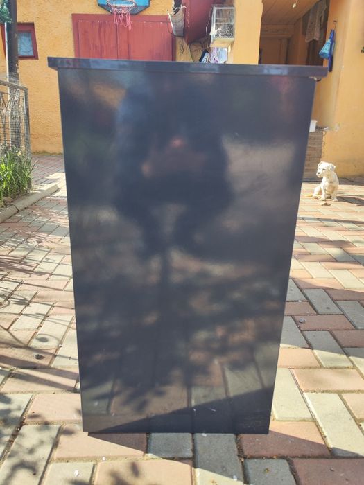 vidaXL Birou Stejar negru 90x45x76 cm Lemn prelucrat