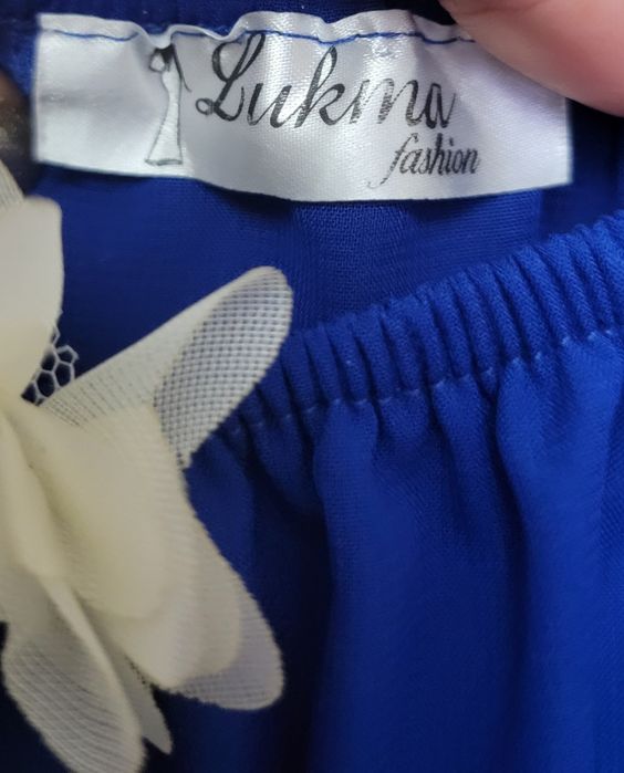 Rochie ocazie albastra lunga