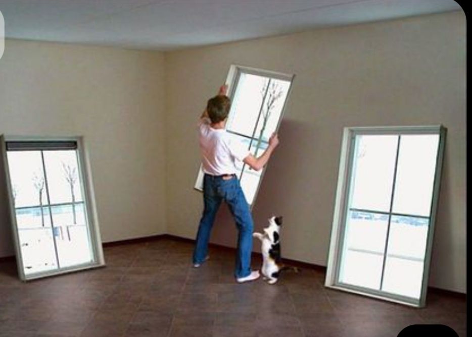 Фальш окна. Светильник