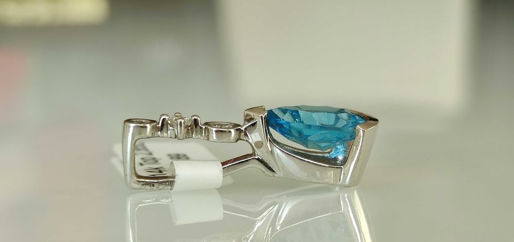 Pandativ 14k Topaz si Diamante naturale oferta Black Friday!