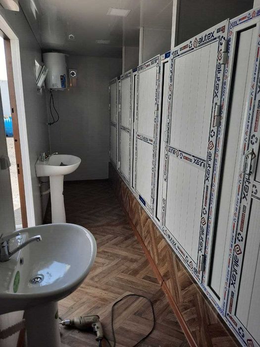 Общественные туалеты, санузлы, раздевалки. Строительства из контейнера