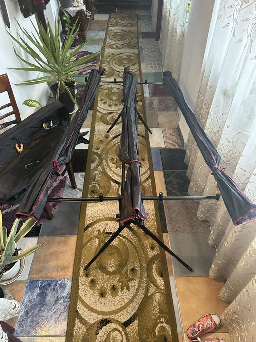 Lansete FL X30 de 3,90 rodpod FL si mulinete FL Strategist 14000