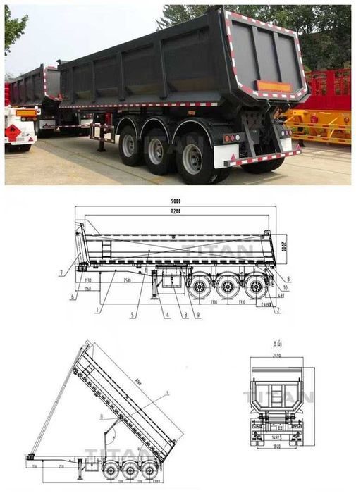 Tonar yarim-tirkama 2025 yil tarozidan o'tadi sotuvda tayyor