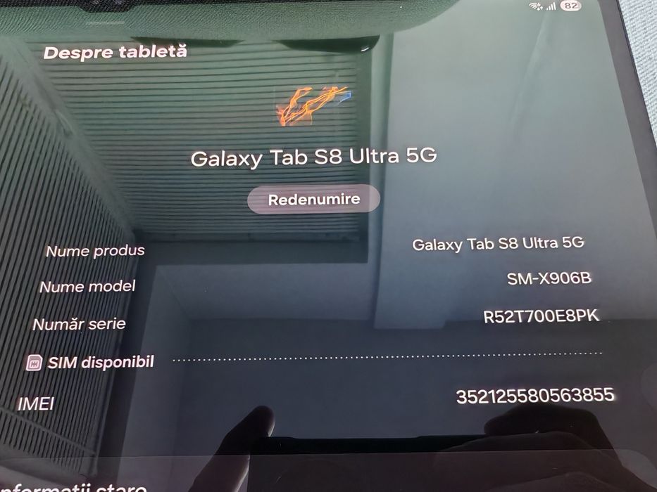 Vand tableta Samsung Tab S8 Ultra 5G